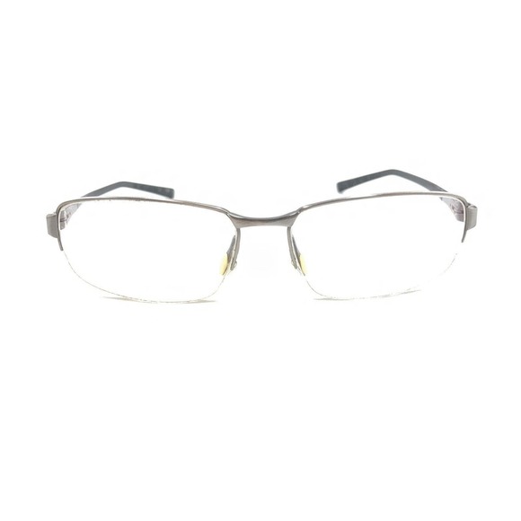 Nike Gunmetal Gray Half Rim Eyeglasses Frames 145 Designer Sports Men Women - Picture 6 of 12